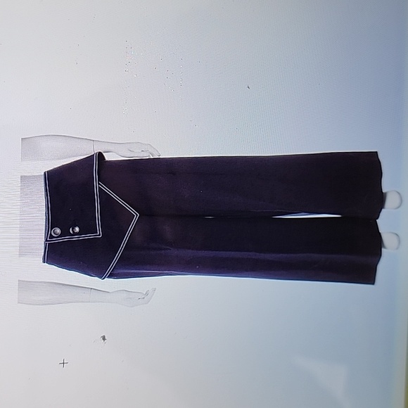 DEREK LAM BUTTON FRONT WIDE LEG PANTS NWOT
